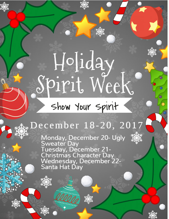 Christmas Spirit Week Flyer Wendell E Green Elementary School / Come